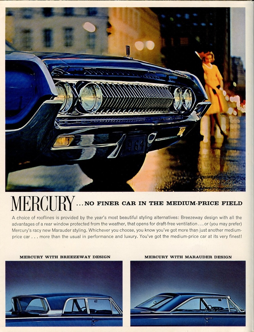 1964 Mercury and Comet Brochure